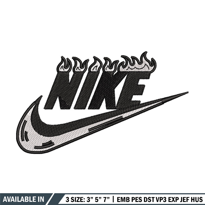 Nike flame embroidery design, Flame embroidery, Nike design, Embroidery shirt, Embroidery file, Digital download.jpg