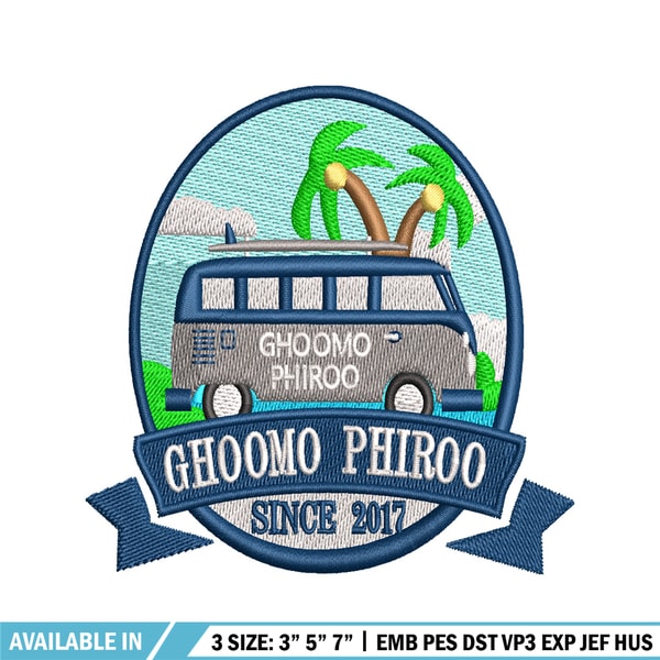 Ghoomo Phiroo embroidery design, Ghoomo Phiroo embroidery, logo design, embroidery file, logo shirt, Digital download..jpg