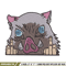 Inosuke boar embroidery design, Inosuke embroidery, Anime design, Embroidery shirt, Embroidery file,Digital download.jpg