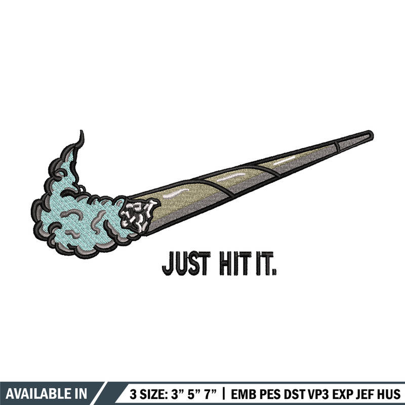 Nike Just Hit It embroidery design, Nike embroidery, Nike design, logo shirt, Embroidery shirt, Instant download..jpg