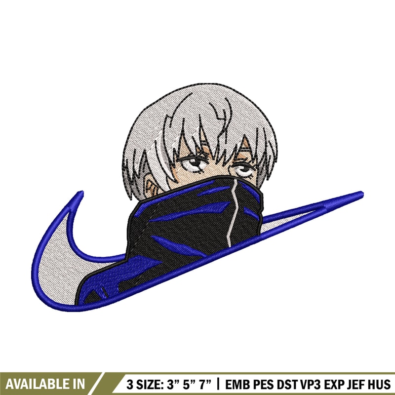 Inumaki Nike embroidery design, Jujutsu Kaisen embroidery, Nike design, anime design, anime shirt, Digital download.jpg