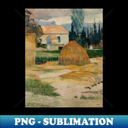 Landscape near Arles by Paul Gauguin - Chic Sublimation Digital Download - Elevate Your Design Game