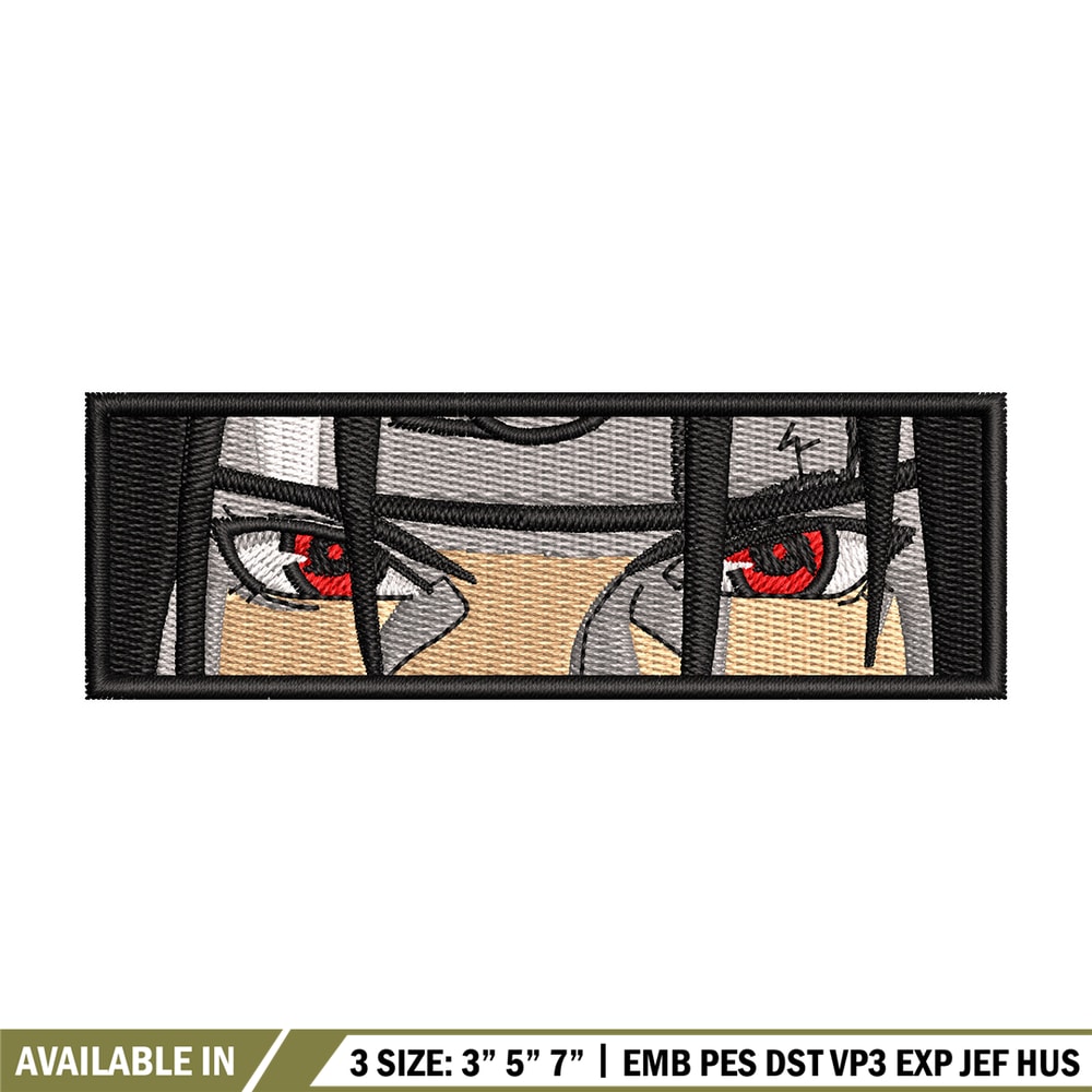 Itachi eyes embroidery design, Naruto embroidery, Anime design, Embroidery shirt, Embroidery file, Digital download.jpg