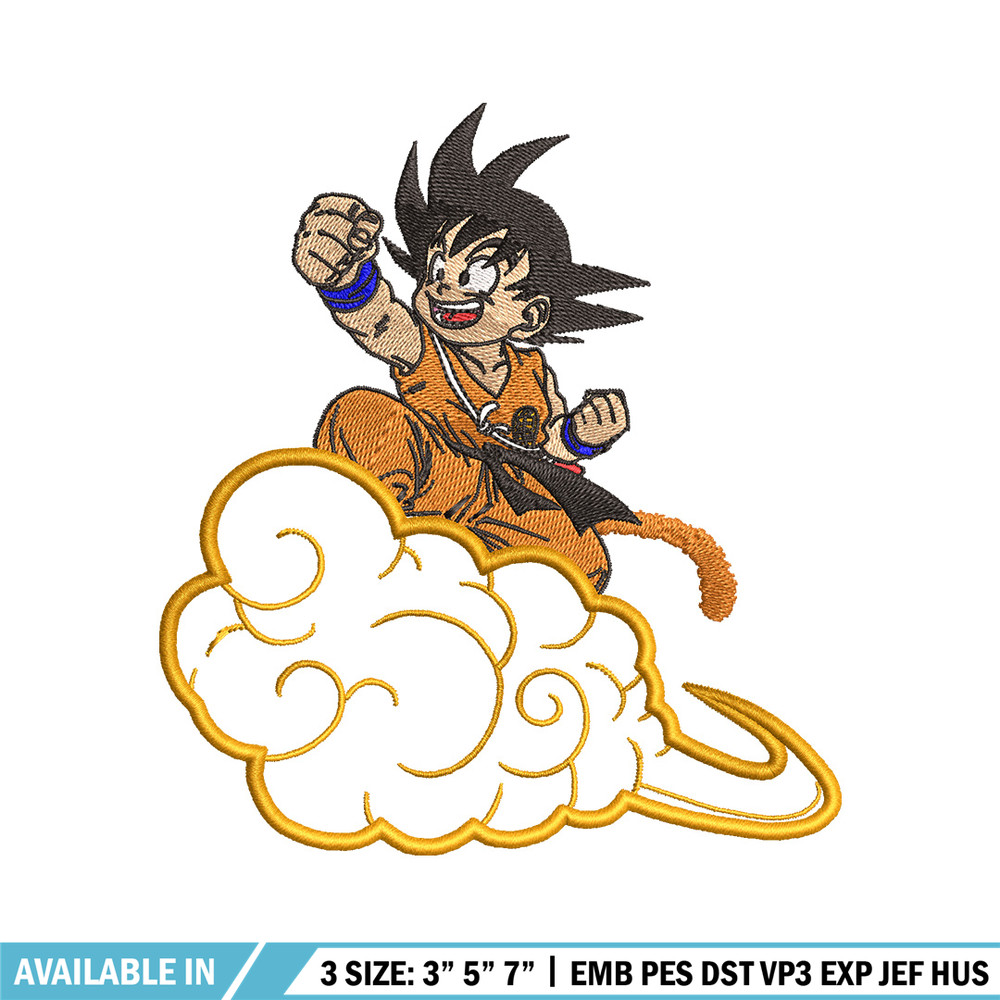 Goku child embroidery design, Dragonball embroidery, Anime design, Embroidery shirt, Embroidery file, Digital download.jpg