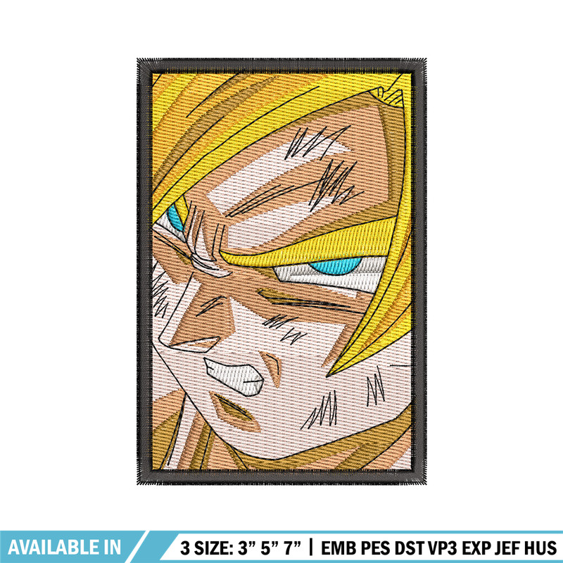 Goku frame embroidery design, Dragonball embroidery, Anime design, Embroidery shirt, Embroidery file, Digital download.jpg