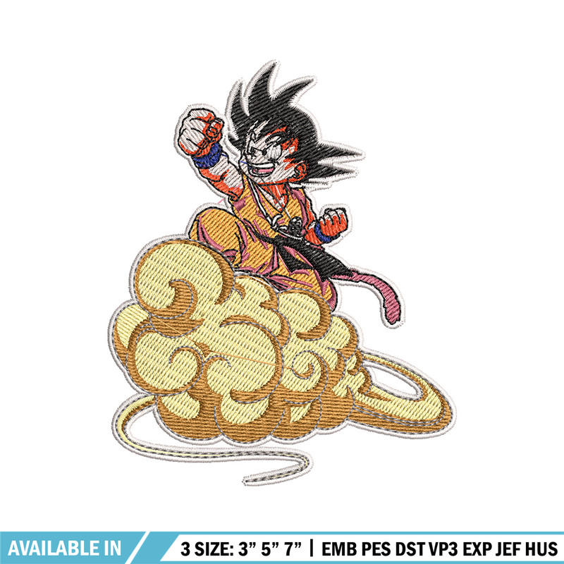 Goku kid embroidery design, Dragonball embroidery, Anime design, Embroidery shirt, Embroidery file, Digital download.jpg