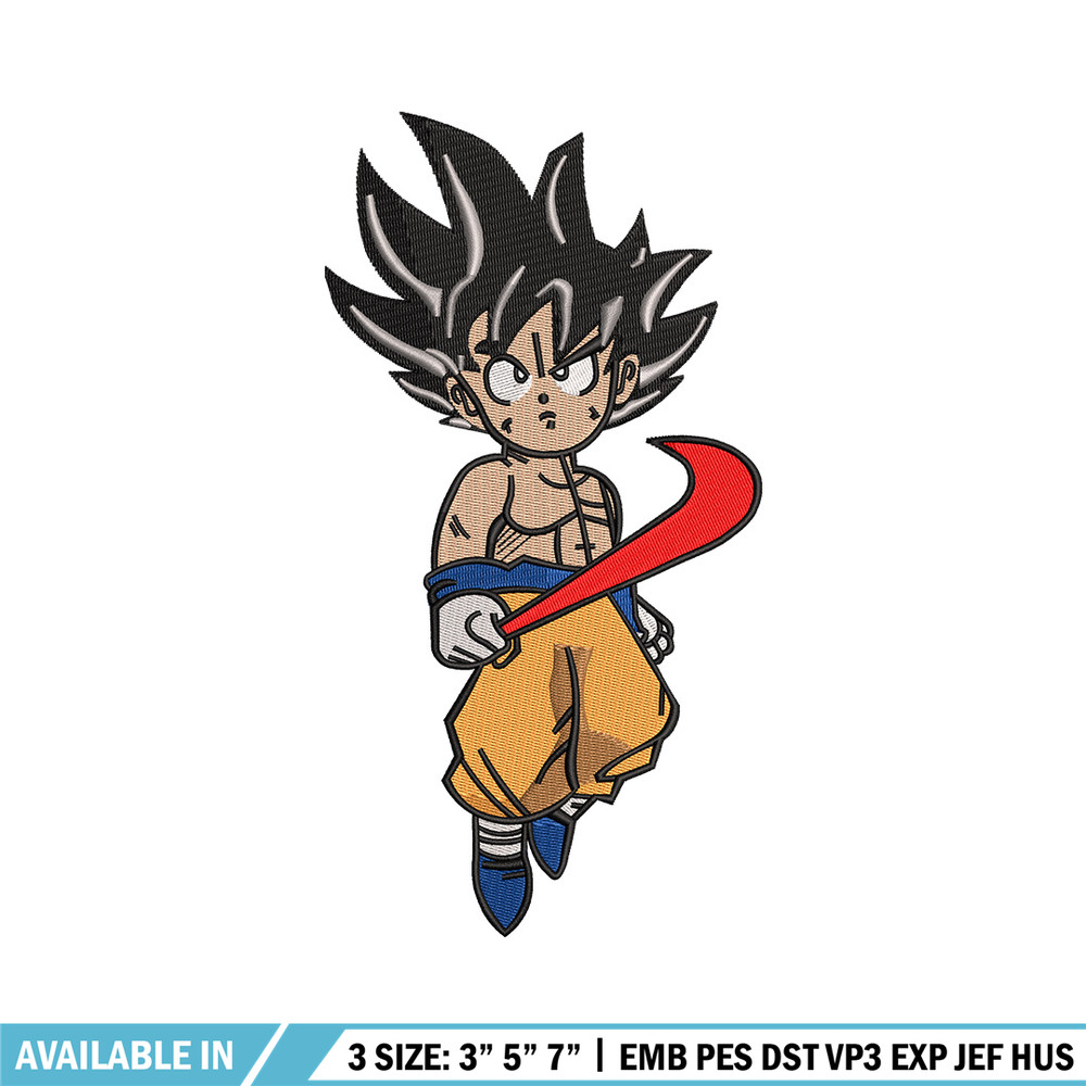 Goku kid nike embroidery design, Dragonball embroidery, Embroidery file, Embroidery shirt, Emb design, Digital download.jpg