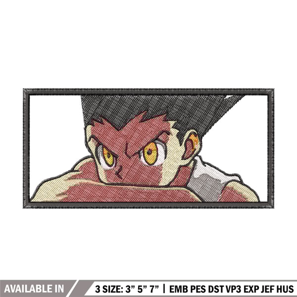 Gon box embroidery design, Hxh embroidery, Anime design, Embroidery shirt, Embroidery file, Digital download.jpg