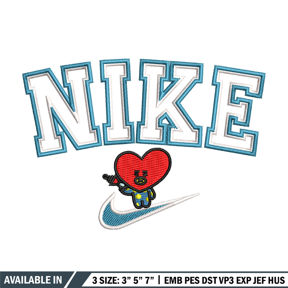 Nike red heart embroidery design, Nike embroidery, Nike design, Embroidery shirt, Embroidery file,Digital download.jpg