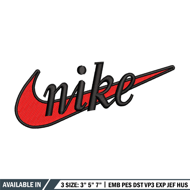 Nike red logo embroidery design, Nike embroidery, Nike design, Embroidery file,Embroidery shirt, Digital download.jpg