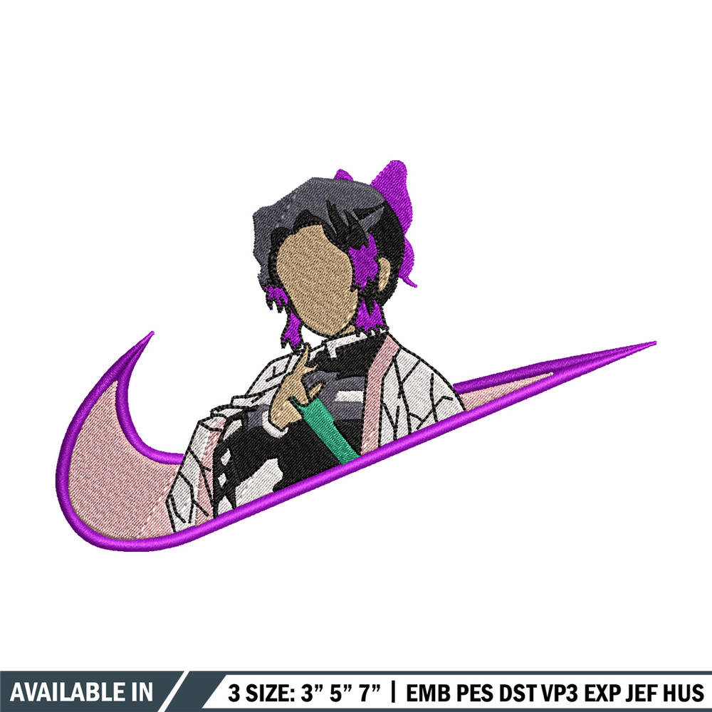Nike Shinobu embroidery design, Kimetsu no Yaiba embroidery, Nike design, anime design, anime shirt, Digital download.jpg