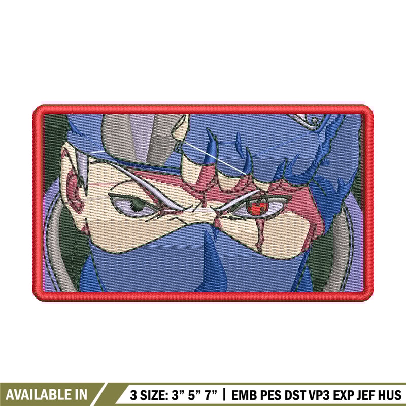 Kakashi eyes box embroidery design, Naruto embroidery, Anime design, Embroidery shirt,Embroidery file,Digital download.jpg