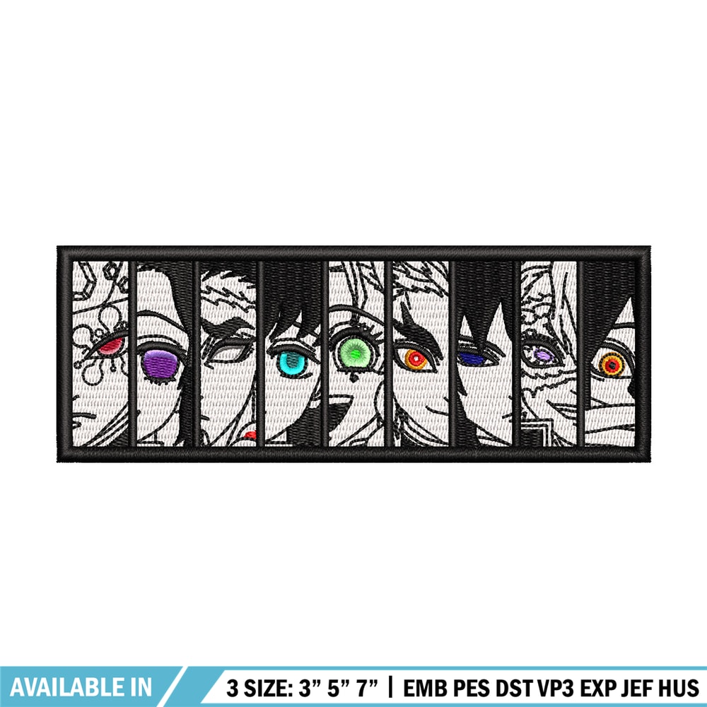 Hashira embroidery design, Demon slayer embroidery, Anime design, Embroidery shirt, Embroidery file, Digital download.jpg