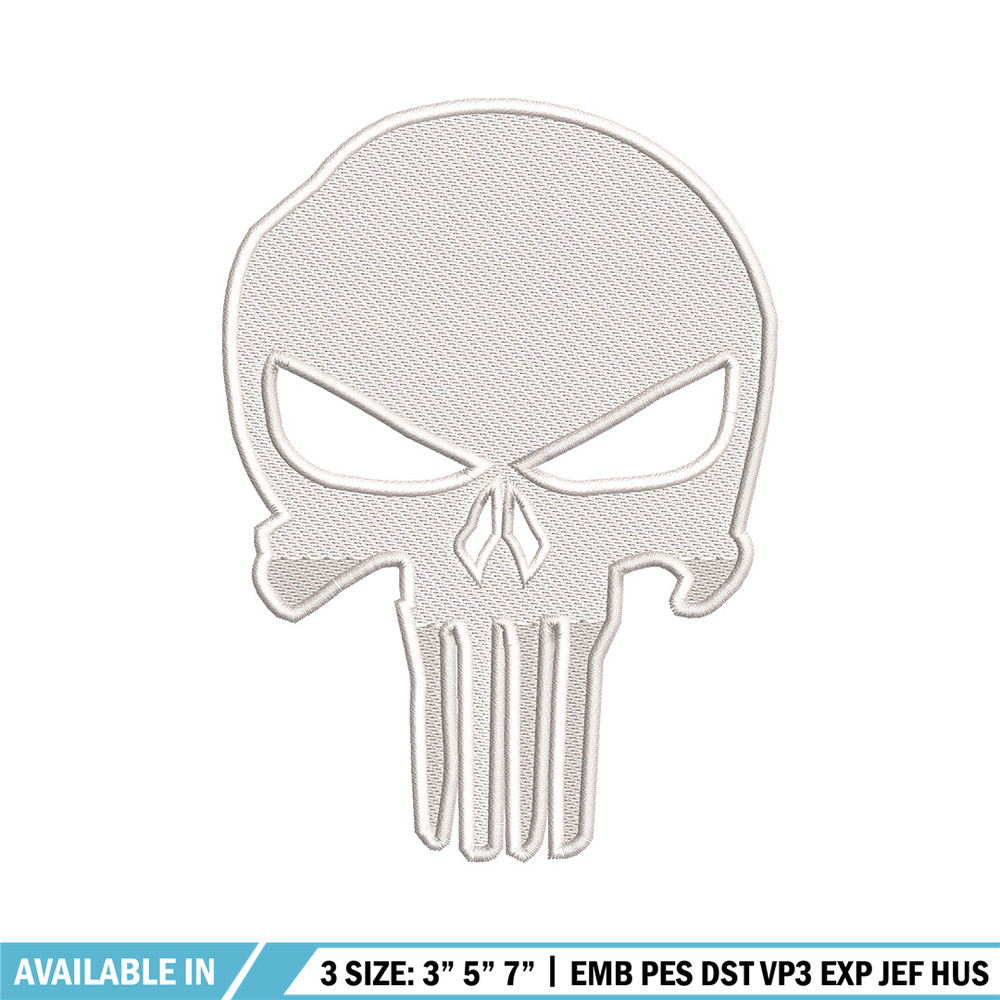 Head skeleton embroidery design, Skeleton embroidery, Emb design, Embroidery shirt, Embroidery file, Digital download.jpg