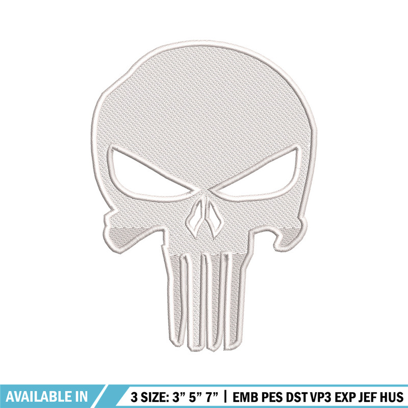 Head skeleton embroidery design, Skeleton embroidery, Emb design, Embroidery shirt, Embroidery file, Digital download.jpg