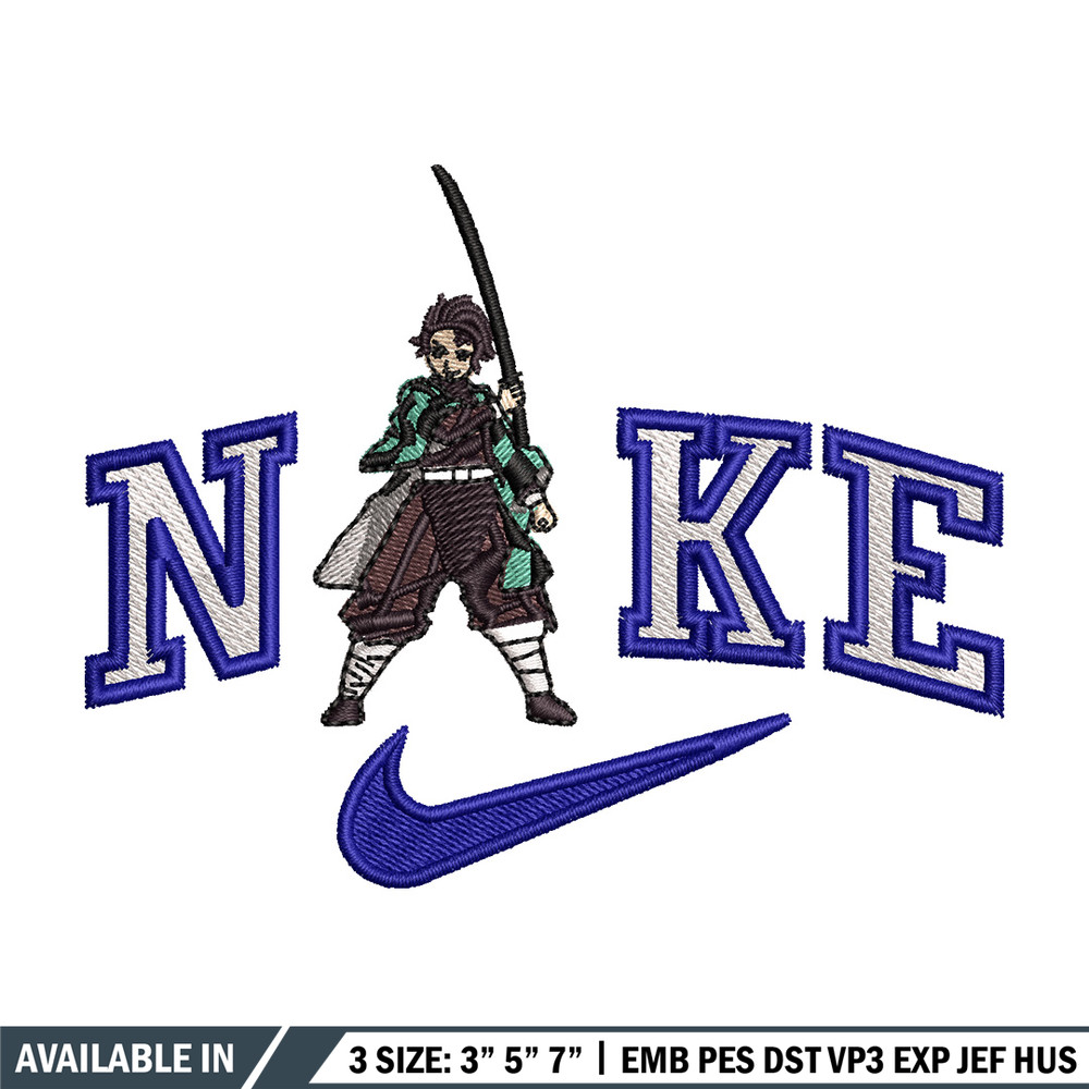Nike tanjiro embroidery design, Nike embroidery, Anime design, Embroidery shirt, Embroidery file, Digital download.jpg