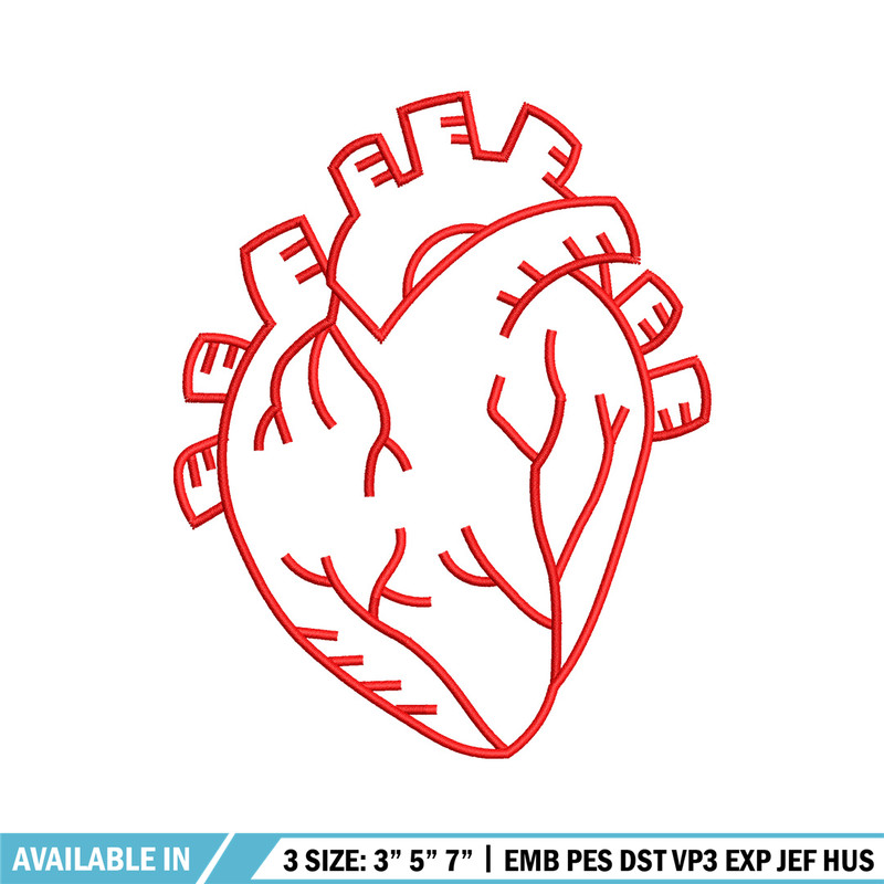 Heart real life embroidery design, Heart embroidery, Embroidery file, Embroidery shirt, Emb design, Digital download.jpg