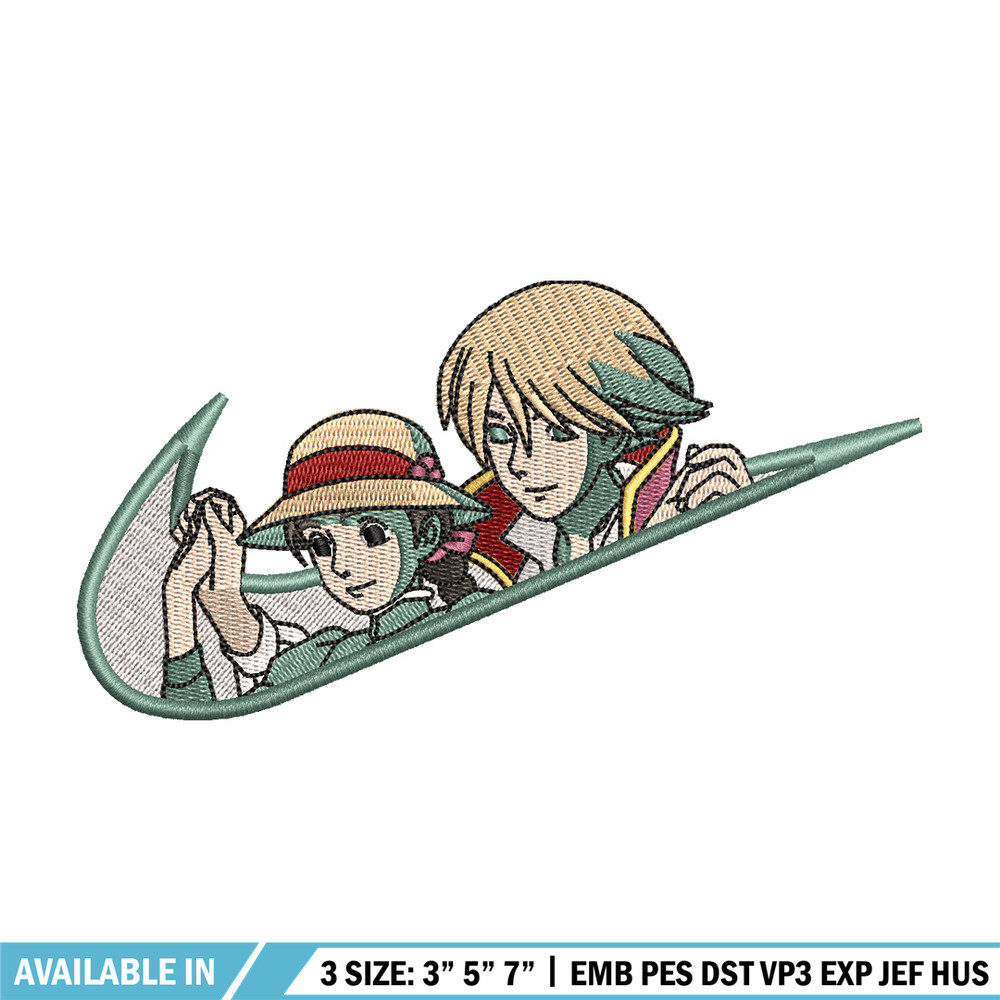 Howl nike embroidery design, Howl s moving embroidery, Nike design, Embroidery shirt, Embroidery file, Digital download.jpg