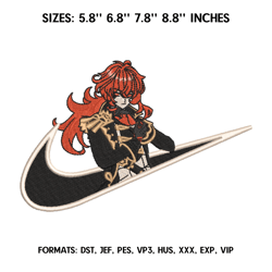 diluc embroidery design file, genshin impact embroidery design, machine embroidery file. anime design pes brother