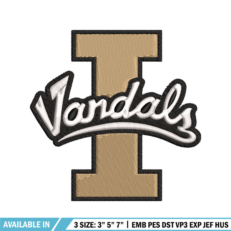 Idaho Vandals embroidery design, Idaho Vandals embroidery, logo Sport, Sport embroidery, NCAA embroidery..jpg