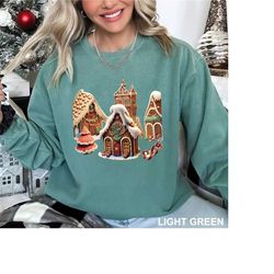 gingerbread sweatshirt, christmas sweatshirt, christmas crewneck, christmas sweater, gingerbread house shirt, xmas, chri