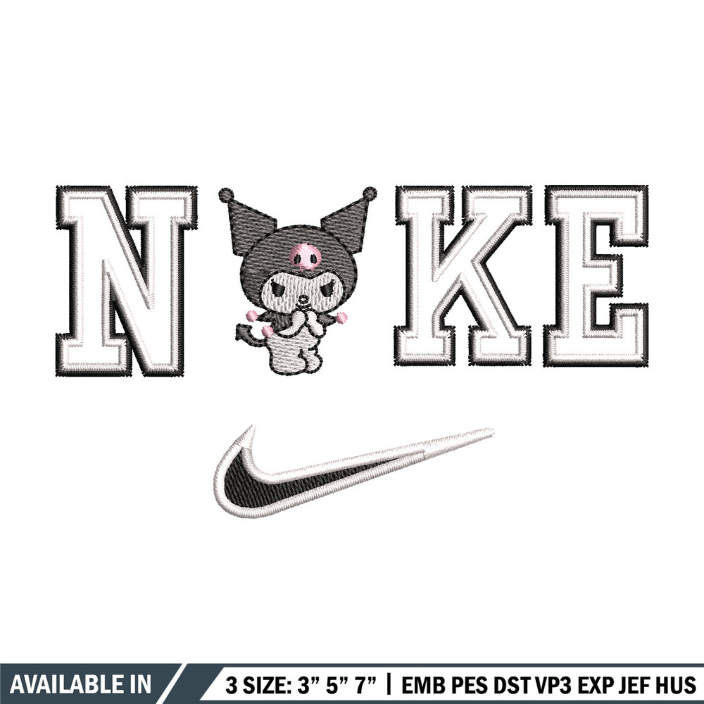 Nike x kuromi embroidery design, Kuromi embroidery, Nike design, Embroidery shirt, Embroidery file,Digital download.jpg