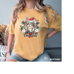 merry christmas wreath american shorthair shirt, comfort colors cat tee, christmas wreath cat tshirt, christmas wreath s