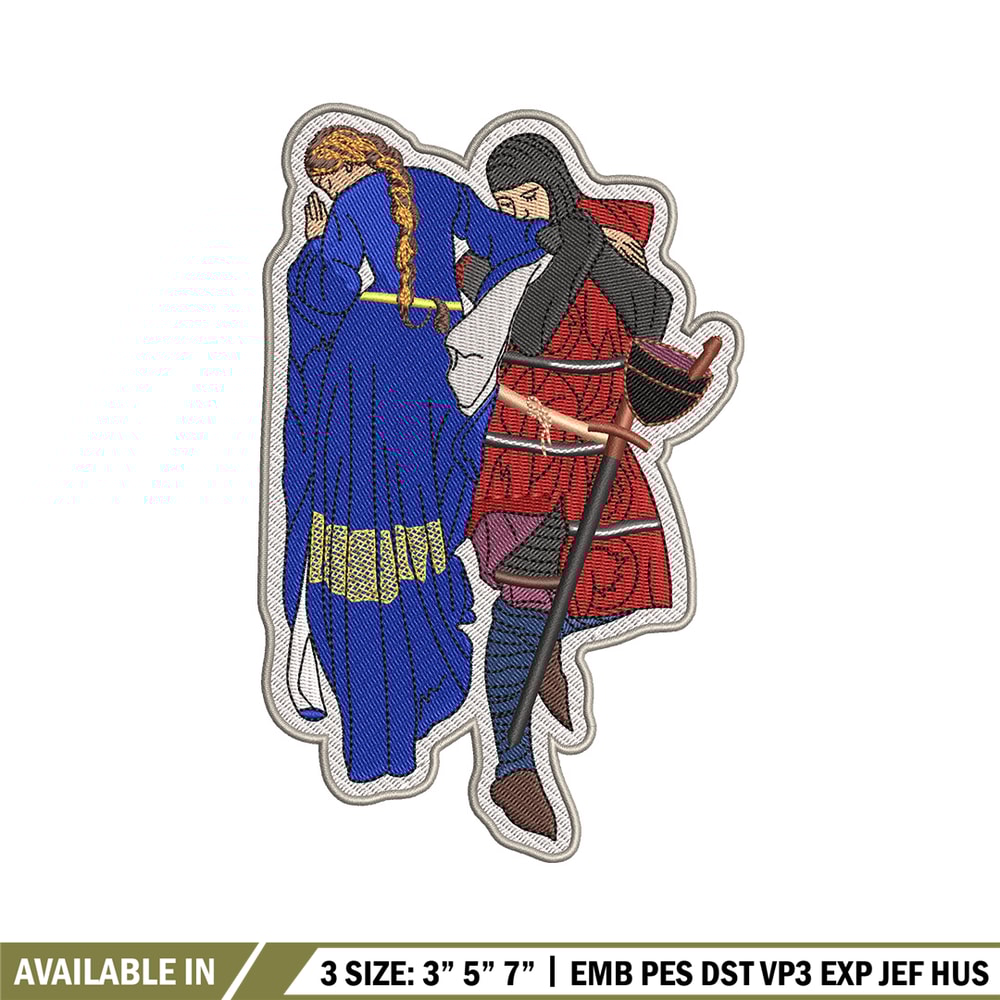 Lady and man embroidery design, Logo embroidery, Embroidery file, Embroidery shirt, Emb design, Digital download.jpg