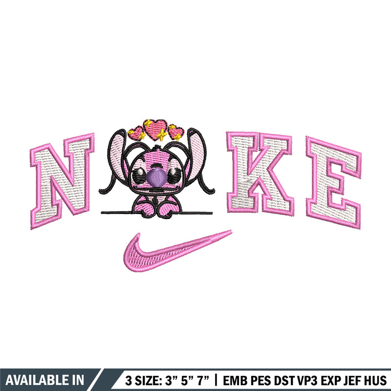 Nike x pink stitch embroidery design, Stitch embroidery, Nike design, Embroidery file,Embroidery shirt, Digital download.jpg