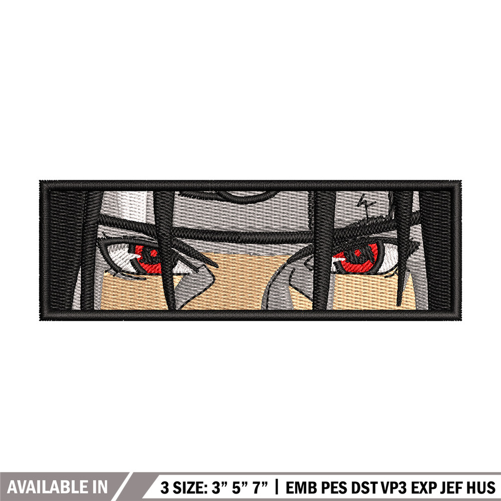Itachi eyes embroidery design, Naruto embroidery, Anime design, Embroidery shirt, Embroidery file, Digital download.jpg
