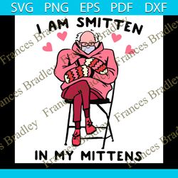 im smitten bernie sanders svg, trending svg, pink bernie svg, pink bernie sanders, bernie sanders svg, mittens svg, bern