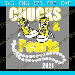 yellow chucks and pearls 2021 svg, trending svg, kamala harris svg, vp 2021 svg, madam vp svg, chucks and pearls, conver