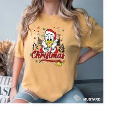 donald duck christmas shirt, merry christmas shirt, xmas tee, disney christmas shirt disney characters shirt donald duck