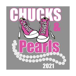 pink chucks and pearls 2021 svg, trending svg, kamala harris svg, vp 2021 svg, madam vp svg, chucks and pearls, converse