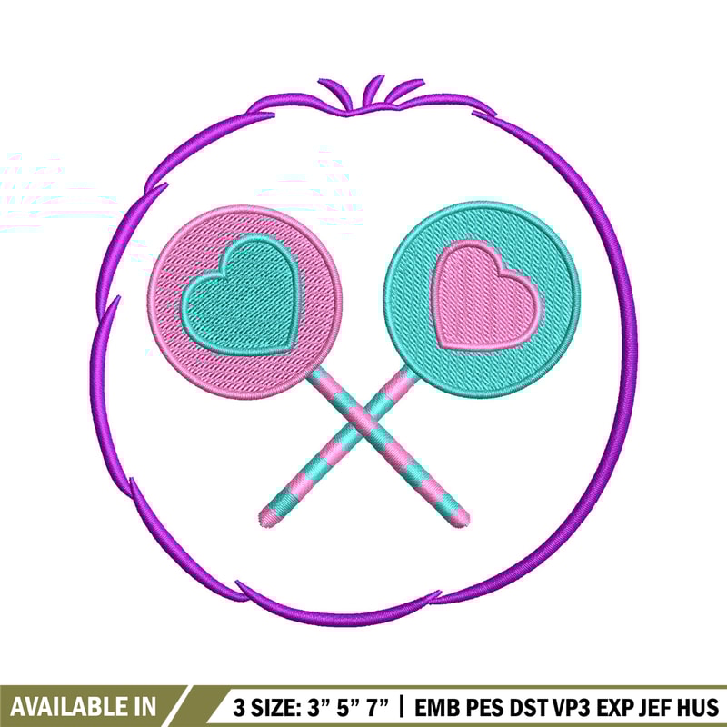 Lollipop circle embroidery design, Lollipop embroidery, Embroidery file, Embroidery shirt, Emb design, Digital download.jpg