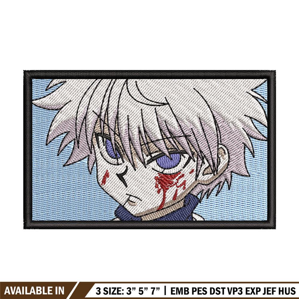 Killua embroidery design, Hunter x hunter embroidery, Anime design, Embroidery shirt, Embroidery file, Digital download.jpg