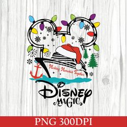 Vintage Magic Mickey And Friend Christmas PNG, Disney Ears Christmas PNG, Disney Christmas PNG, DisneyChristmas Trip PNG