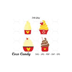 mouse dole whip svg | cake svg | summer snack svg |disney snack svg | birthday svg | cut file for cricut svg | silhouett