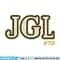 JGL logo embroidery design, JGL logo embroidery, logo design, logo shirt, Embroidery file, Instant download.jpg