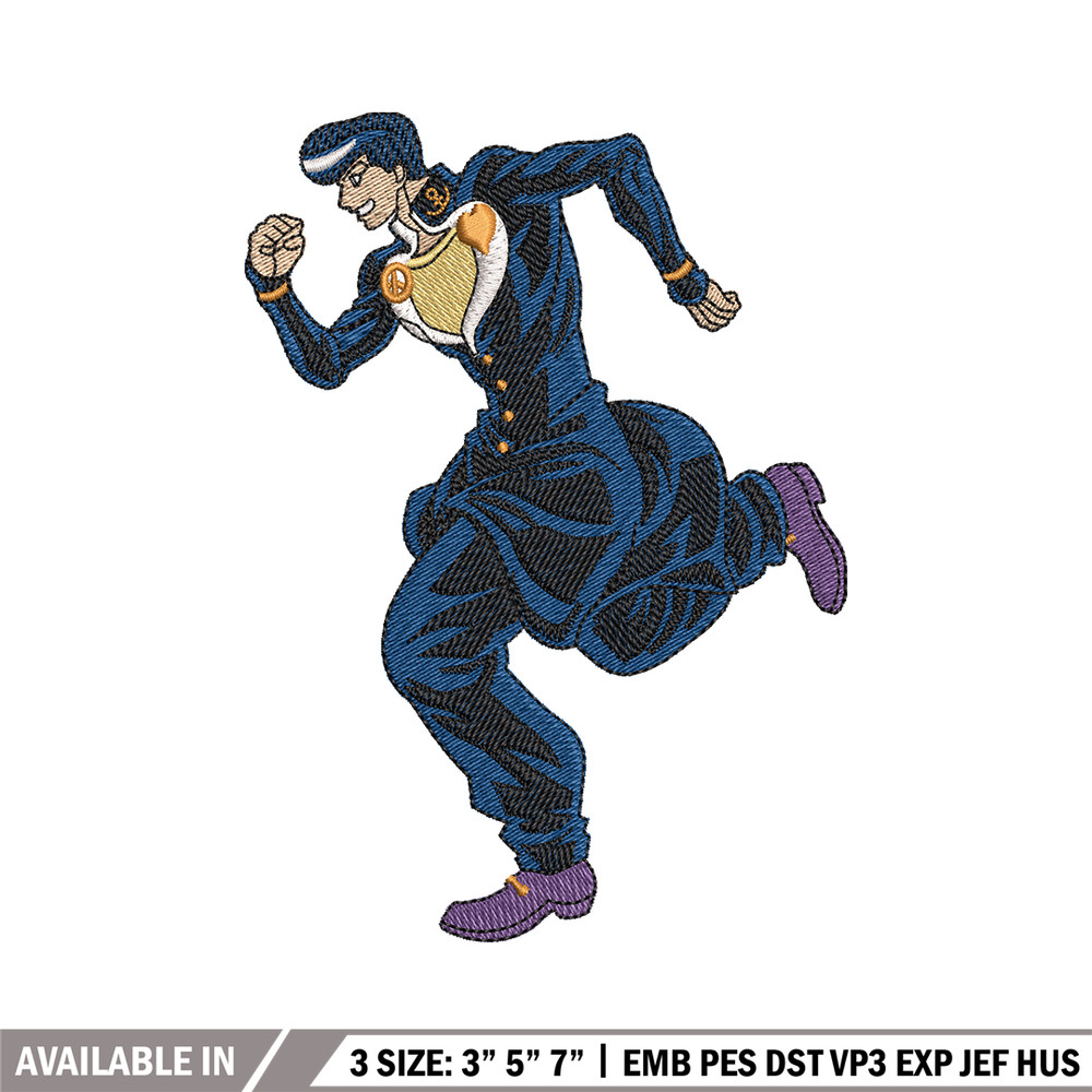 Josuke higashikata embroidery design, anime embroidery, logo design, anime shirt, Embroidery shirt, Instant download.jpg