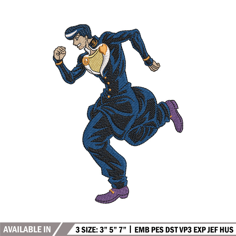 Josuke higashikata embroidery design, anime embroidery, logo design, anime shirt, Embroidery shirt, Instant download.jpg