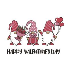 happy valentine day svg, cute gnomes svg, gnomes hearts svg, gnomes balloons svg, gnomes flowers svg, valentine day svg,
