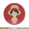 Luffy circle embroidery design, One piece embroidery, Anime design, Embroidery file, Embroidery shirt, Digital download.jpg