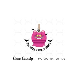 Cheshire Candy Apple Svg | Caramel Apple Svg | Candy Capple Snack Svg | Snack Svg | Cut Files For Cricut | Silhouette Cu