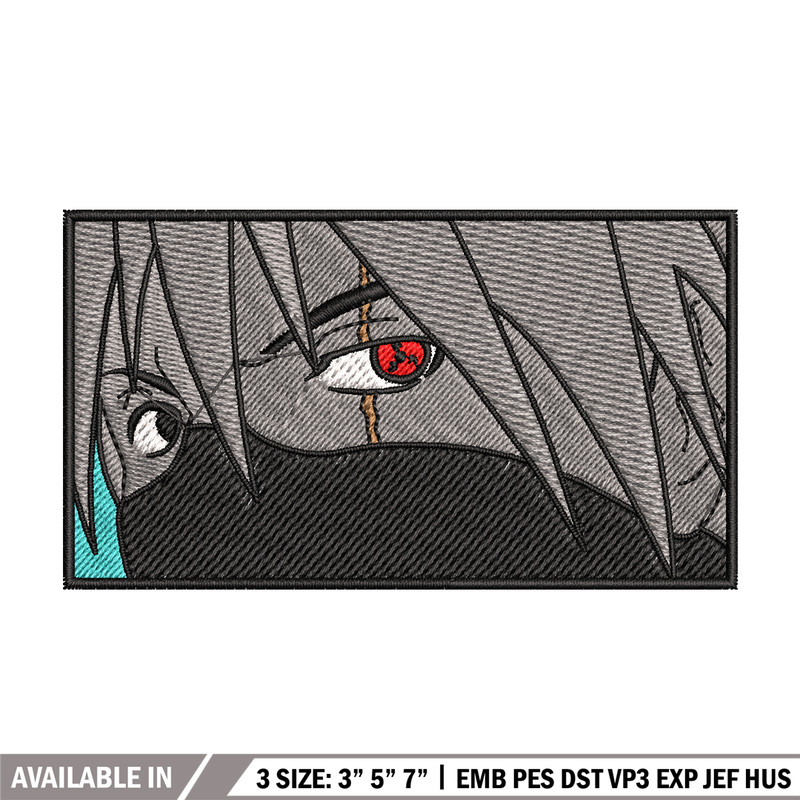 kakashi eyes embroidery design, Naruto embroidery, embroidery file, anime design, anime shirt, Digital download.jpg