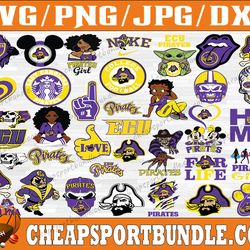 bundle 35 files east carolina university team svg, east carolina university svg, ncaa teams svg, ncaa svg, png, dxf, eps