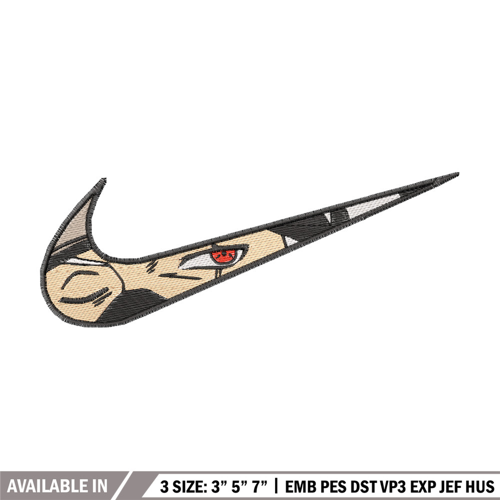Kakashi Hatake eyes Nike embroidery design, Naruto embroidery, nike design, anime design, anime shirt, Digital download.jpg