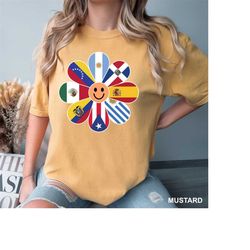 national hispanic heritage month shirt, hispanic heritage month flags t-shirt, latin america tee, countries flags celebr