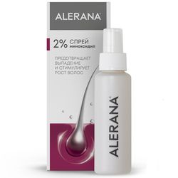 Alerana Anti-hair loss spray 2 percent minoxidil 60ml / 2.02oz