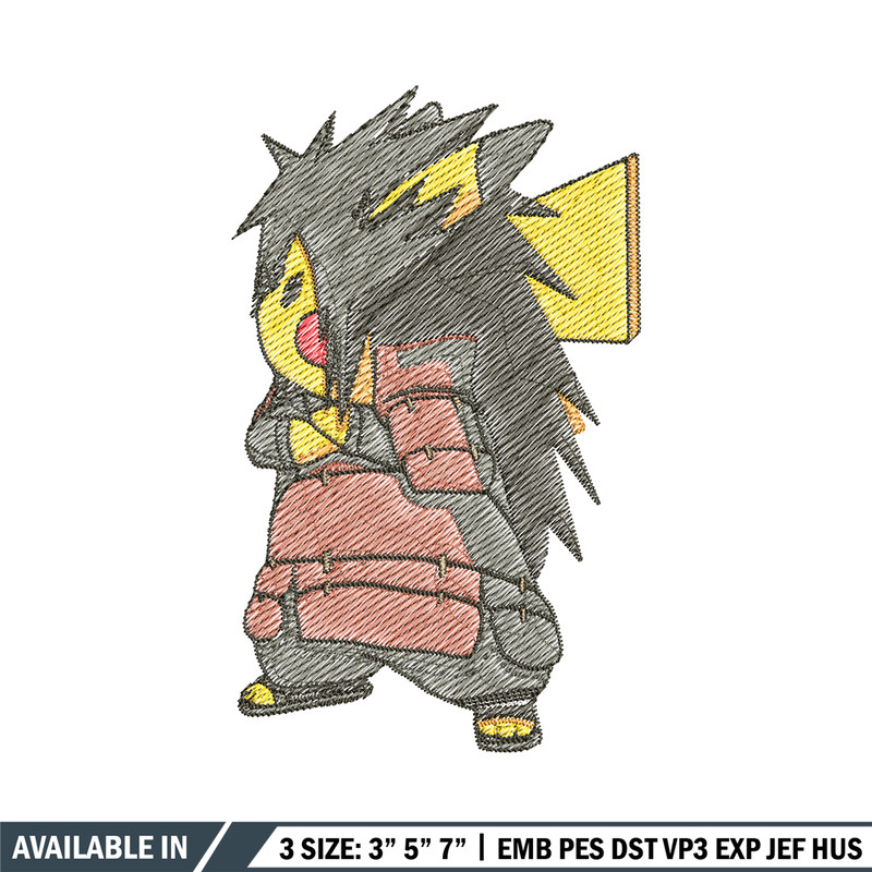 Pikachu madara embroidery design, Pokemon embroidery, Anime design, Embroidery file, Digital download, Embroidery shirt.jpg